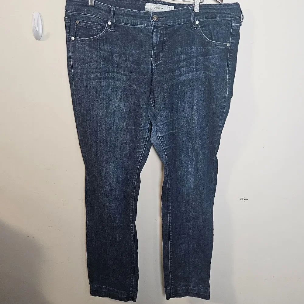 Torrid Boyfriend Denim Dark Wash Jeans 16R